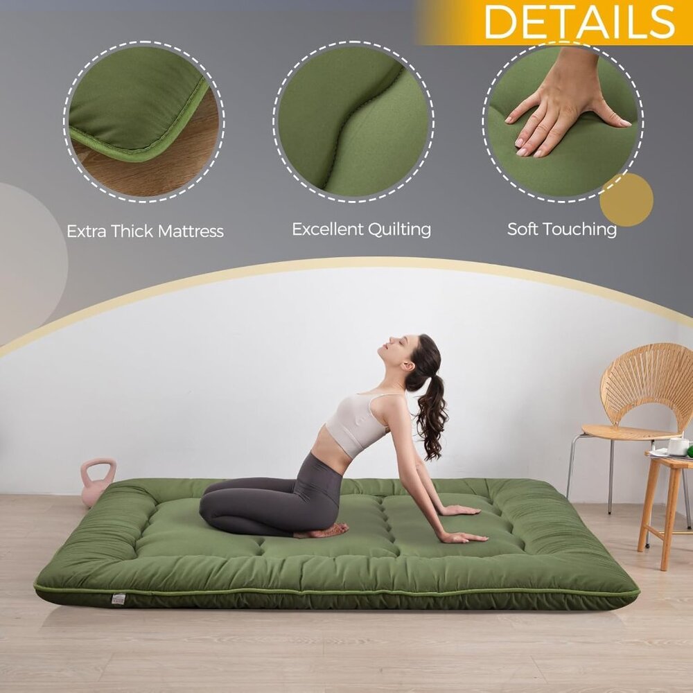 MAXYOYO 6" Extra Thick Japanese Foldable Tatami Pad Mattress